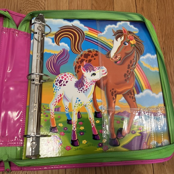Lisa Frank Rainbow Chaser Lollipop Horses 3-Ring Zipper Binder - Picture 16 of 16